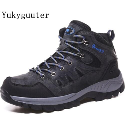 Men Hiking Shoes Outdoor Walking Jogging Trekking Boots Mountain Climbing Sport Male Waterproof Sneakers Athletic Non-slip