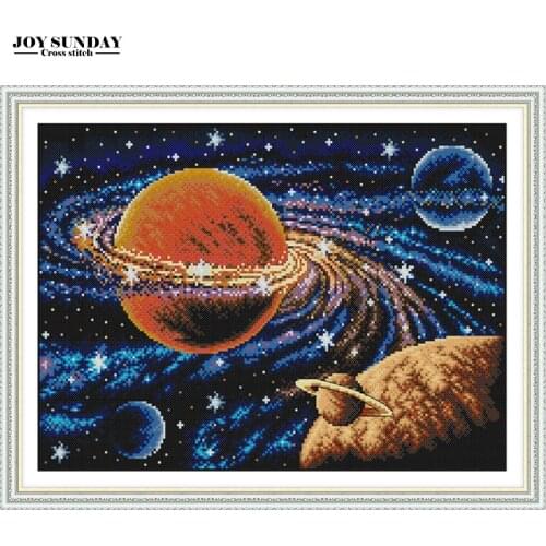 Milky Way Cross Stitch Kit Scenic Paintings Counted Printed on canvas DMC 14CT 11CT Cross Stitch Package Embroidery Needlework