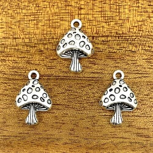 10pcs charm mushroom alloy pendant 25*17mmDIY making pendant, fashion pendant alloy