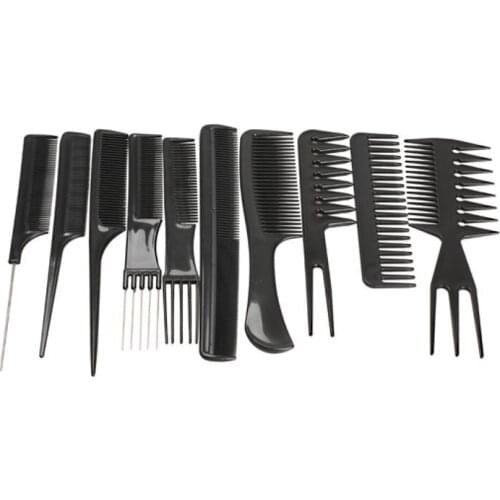 Professional Salon Hairstyles 10Pcs Anti-static Styling Comb Brushes Make Up Hair Combs Anti-static Hairbrush