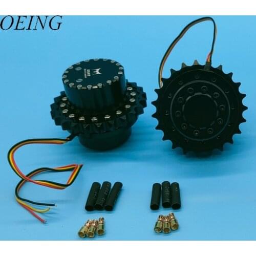 RC Model Brushless Driving Wheel 1/12 Excavator Brushless Walking Wheels Robot Model Hydraulic Excavator Bulldozer CNC Machining