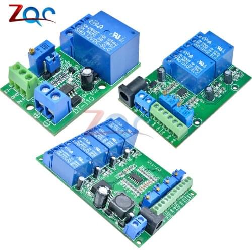 LM393 Voltage Comparator Relay Module 1/2/4CH with 5V/12V/24V Volt Comparison Board for Automotive Circuit Modification Circuit