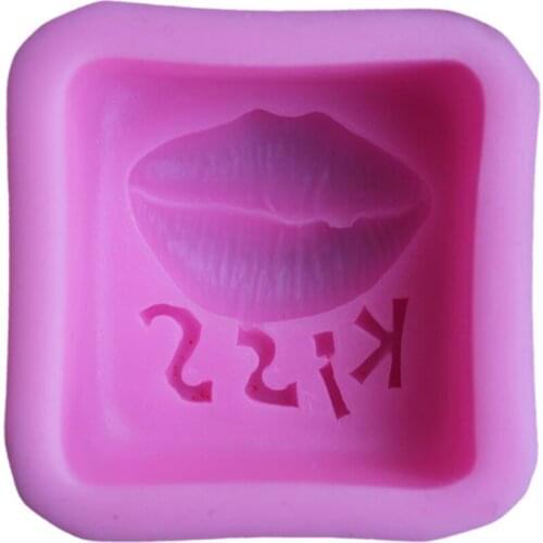DIY Kiss Soap Pudding Mold Cake Decorating Supplies Fondant Cake Chocolate Mold Bakeware Cooking Tools 2870