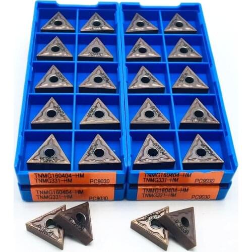 TNMG160404 HM PC9030 carbide blade TNMG 160404 flatbed lathe cutting high quality blade CNC turning tool milling cutter