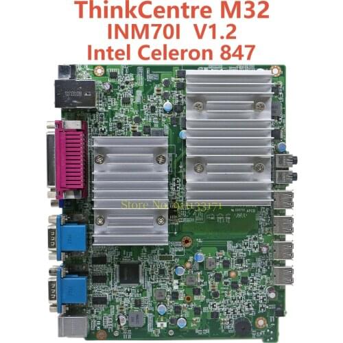 FOR Lenovo ThinkCentre M32 Thin Client Motherboard SR08N Intel Celeron 847 DDR3 INM70I 100%Tested