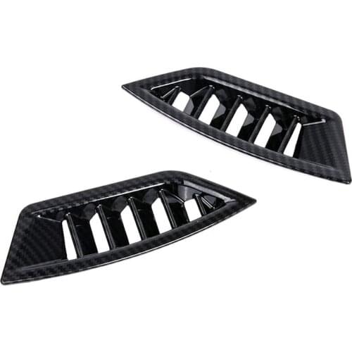 Carbon Fiber Car Upper A/C Air Outlet Vent Frame Cover Trim Decor for Subaru XV Crosstrek Impreza 2018-2021 Accessories