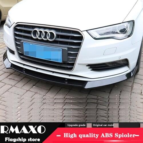For Audi A3 ABS Rear Bumper Diffuser Protector For 2016-2018 Audi A3 Body kit bumper rear Front shovel lip rear spoiler