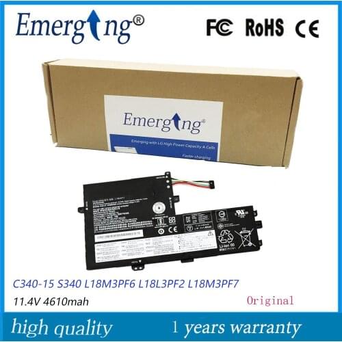 11.4V 52.5WH New Original Laptop Battery L18M3PF7 for Lenovo IdeaPad S340 C340-15 L18M3PF6 L18L3PF2