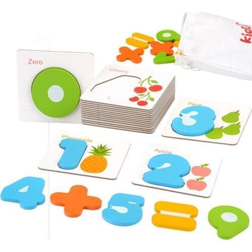 New 26 Pcs Capital Lowercase Number Jigsaw Board Puzzle Cartoon Card Educational Toys Language Learning Education
