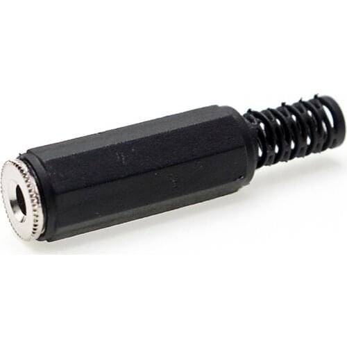 3.5mm Mono/stereo Audio Socket Connector Female Welding Jack Cold Pressure Solderless Socket Electric Adapter DIY