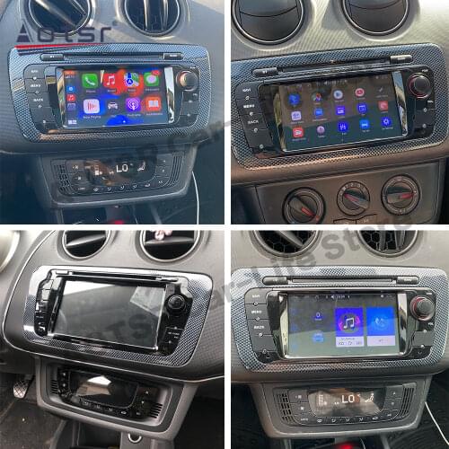 4+64GB Carplay Multimedia Stereo Android 10 Player For SEAT IBIZA 2009 2010 2011 2012 2013 GPS BT Audio Radio Receiver Head Unit
