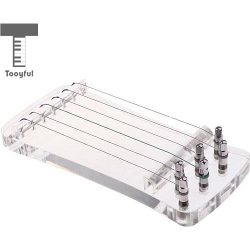 Tooyful 6 Strings Crystal Transparent Finger Hand Trainer for Guzheng Chinese Zither