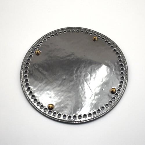Bag Accessories Leather Bag Round Bottom Women DIY Replacement Silver Bottoms for Bucket Bags Handbag Accessory 7.48*7.48inch