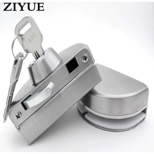 Free Shipping Stainless Steel Security Office Entry Door Lock Safe European Style Glass Door Lock