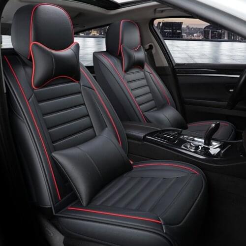 New Luxury Car Seat Covers PU Leather Auto Universal For Gift Automotive Seat Covers Fit Most Car Seats Waterproof Car Interiors