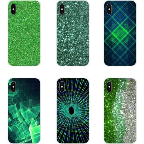 Emerald Green glitter Accessories Phone Shell Covers For Xiaomi Redmi Note 3 4 5 6 7 8 Pro Mi Max Mix 2 3 2S Pocophone F1