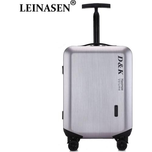 20'24'28' Zipper Luggage, PC Shell & Metal Drawbar Rolling Luggage Bag Trolley Case Travel Suitcase Wheels Free Shipping