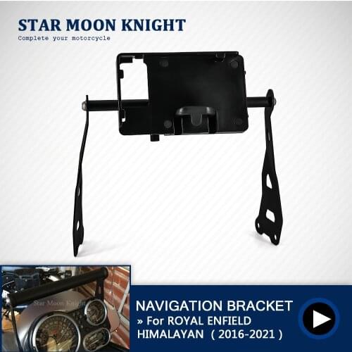 Motorcycle Windshield Stand Holder Phone Mobile Phone GPS Navigation Plate Bracket For ROYAL ENFIELD HIMALAYAN 2016 - 2021