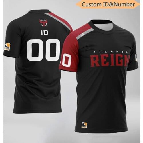 OWL E-sports Player Uniform Jersey Atlanta Reign Team T-shirt Custom ID Fans T Shirt Clothes Customized Tees Shirt For Men WoMen