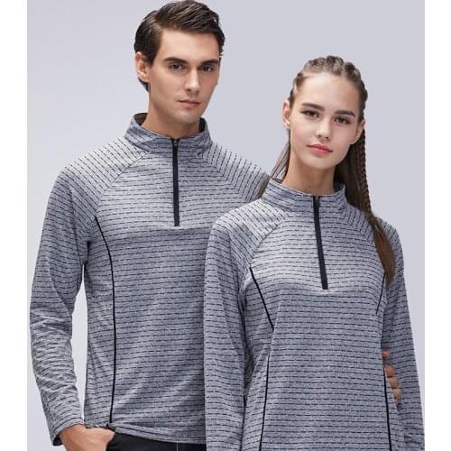 Men And Women Long Sleeve T-Shirt Spandex Elastic Force Breathable Quick Drying Outdoor Trekking Camping Climbing Lover Pullover