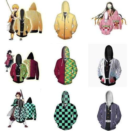 Hot Men Hoodies Demon Slayer Cartoon 3D print ahegao hoodie Jacket stranger things ajax 2020 New Gintama regular sweatshirts