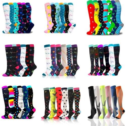 Dropship Compression Stockings Multi Pairs Varicose Veins Socks For Men Women Pressure Socks Good For Tired,Painful Legs,Edema