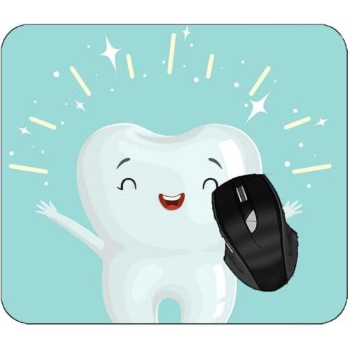 Mousepads Cute Teeth Shiny Teeth Mouse Mat