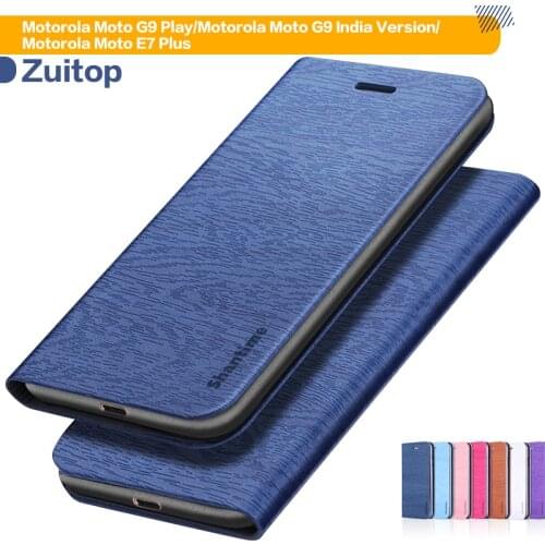 Leather Phone Case For Motorola Moto G9 Play Moto E7 Plus Flip Case For Motorola Moto G9 India Version Wallet Case Back Cover