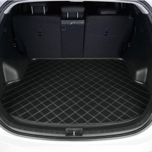 Leather Car trunk mat cargo carpet rug for Audi A1 A3 A4 A5 A6 A8 Q3 Q5 Q7 TT RS floor liner