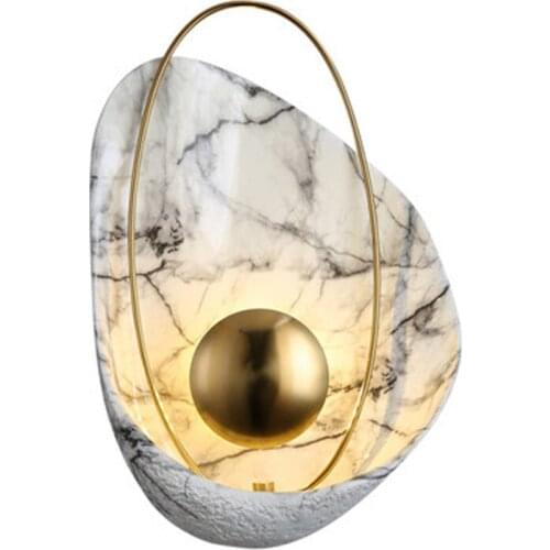Nordic Style Creative Shell Shape Bedside Led Wall Lamps Living Room Bedroom Corridor Wall Sconce Lighting Free Shipping