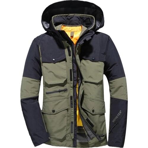 2021 New Arrival Men Coat Winter Wellensteyn Down Jacket Goose Feather Pocketable Thick White Duck Down Military Parkas