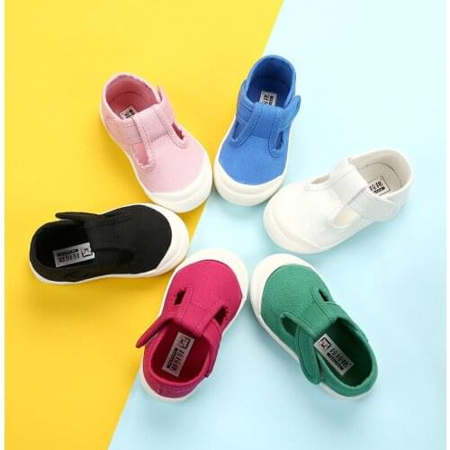 2021 New Spring Autumn Toddler Canvas Shoes Shallow Mouth Shoes For Boys Girls Children Cloth Shoes Infant Sneakers