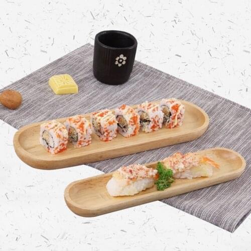 Natural Wooden Handmade Ship Storage Tray Dish Plate Candy Snack Fruit Nut Kitchen Dinnerware Tableware Restaurant Home Supplies