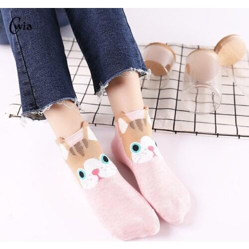 Colorful fruit Invisible Short Woman Sweat summer comfortable cotton girl womens boat socks ankle low female 1pair=2pcs xg13