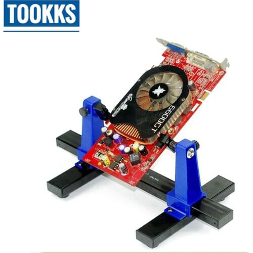 SN-390 Adjustable Printed Circuit Board Holder Clamp Fixture Jig Tool Frame PCB Soldering and Assembly Stand 360 Degree Rotation