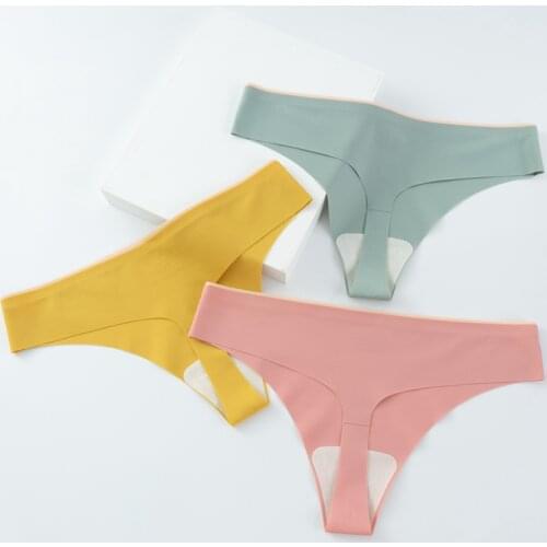 Seamless Panties Women Nylon Ultra-thin G-string Low Rise Intimate T back Lingerie Female Solid Color Breathable Thong Underwear