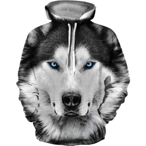 2021 New Wolf Head hoodie Men/Women autumn/Winter Casual hoodies brand 3D Printed Animal series hip hop Sweatshirts pullovers