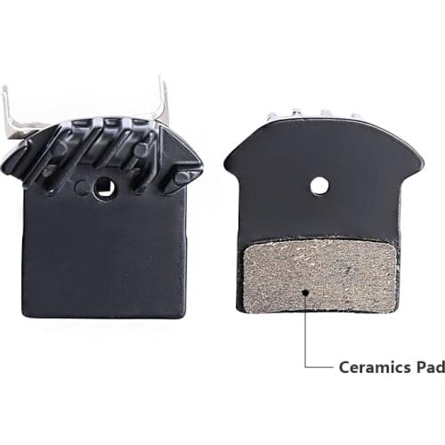 J02A MTB Road Cycling Bicycle Bike Ceramics Disc Brake Pads With Ice Tech Resin Cooling Fin For Shimano M6000 Deore XT M785 XTR