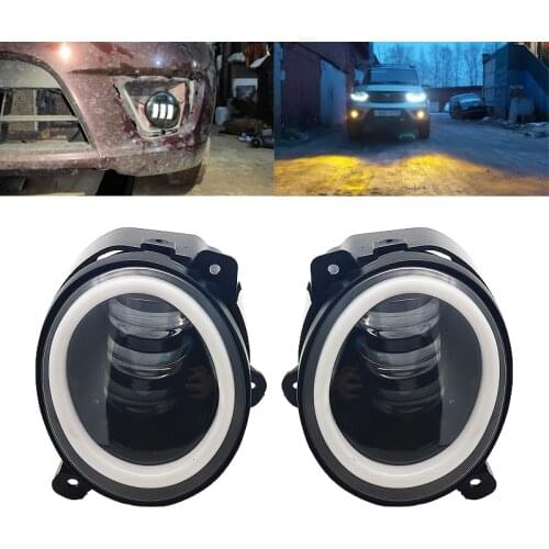 Fog Lights for Lada granta Kalina 2 Largus 2190-3743010 fog lamp angel light headlights foglights fog lamps