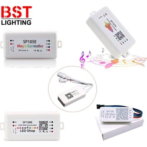 WS2812B WS2811 SK6812 Led Strip Light Controller Bluetooth SP105E SP110E Wifi SP108E Music SP106E SP107E DC5V-24V