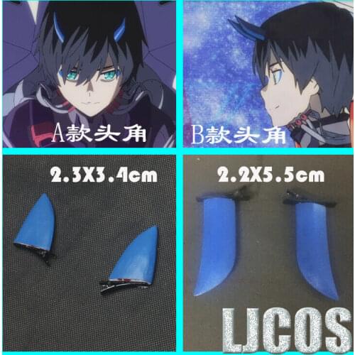 Anime Darling in the Franxx Horn Cosplay Prop Headwear Horn One Pair Cosplay Hairpins Gifts