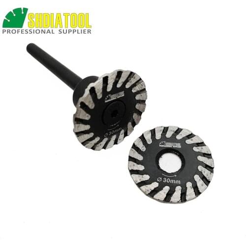 SHDIATOOL 1pc mini blade with removable 6mm shank and 1pc mini blade cutting disc without removable 6mm shank