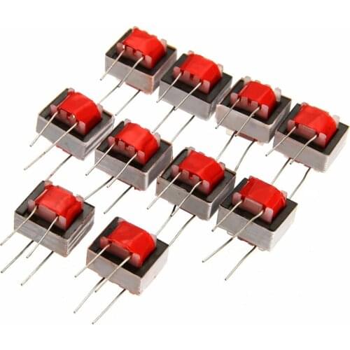 10pcs/lot High Performance Red Nickel Alloy Audio Isolation Transformer EI14 600:600 Ohm Europe 1:1 Stable Audio Transformers