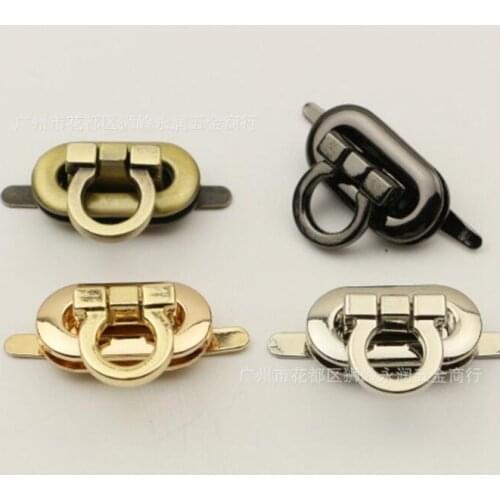 10 pieces/lot) Luggage Handbag Oval Shape Twist Lock DIY Hardware Accessories