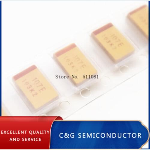 10PCS 7343 25V 100UF D 10% SMD Tantalum capacitors