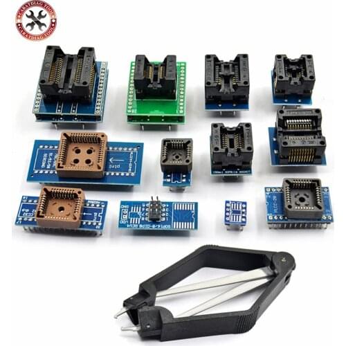 13 pcs Universal adapters scoket for programmer for TL866A TL866cs TL866ii Plus ezp G540 EZP TOP3000 Free Shipping
