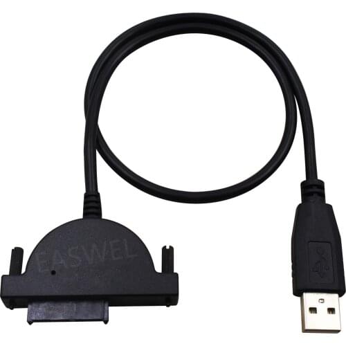 Slimline mini SATA 13Pin to USB Power Adapter Data Cable For CD/DVD ROM Drive