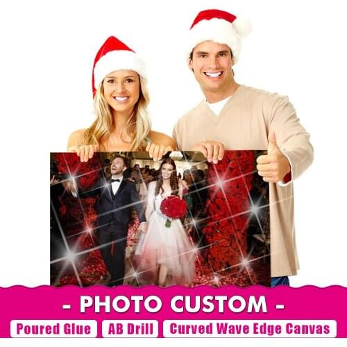 DIY Diamond Painting Poured Glue AB Custom Full Drill Painting Cross Stitch Picture of Rhinestone Mosaic Embroidery Fall Decor