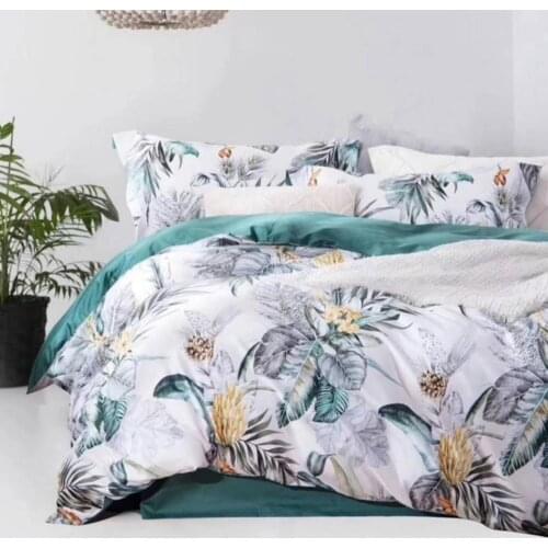 Satin set of 100% satin of down cotton of the 4th size, trimmed with light high-strength Cotton