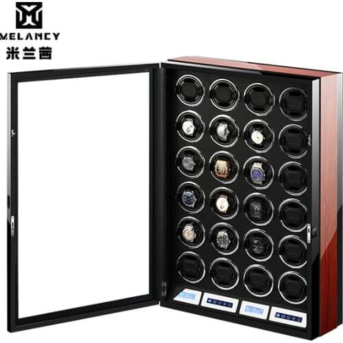 Watch Winder Box Watch Display Watch Winder Watch Collector with LED Touch Screen Display
